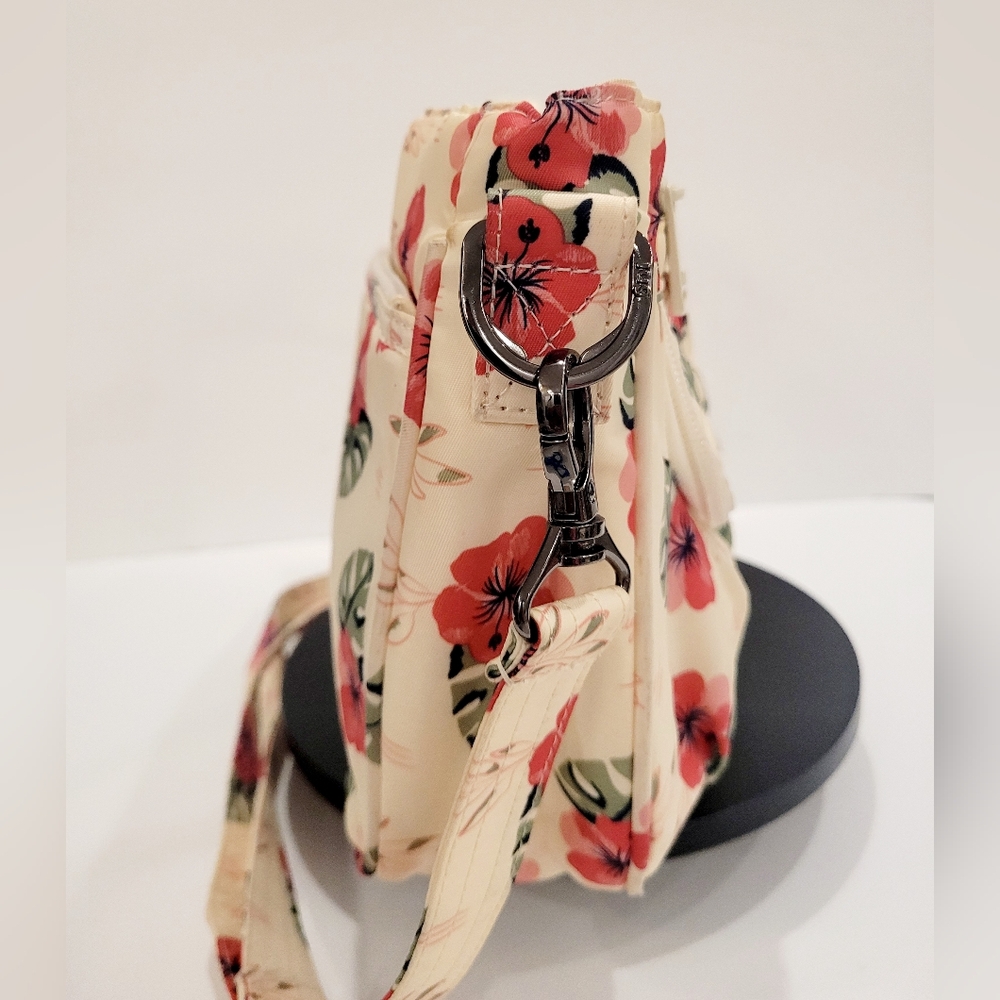 Lug Mambo Cream and Red Floral Crossbody Bag - Picture 2 of 7